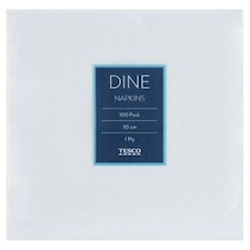 Dine fehér szalvéta 1 rétegű 30 cm x 30 cm 100 db