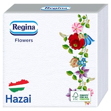 Regina Flowers szalvéta 1 rétegű 33 x 33 cm 45 db