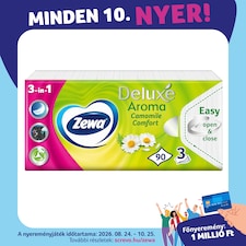 Zewa Deluxe Camomile Comfort illatosított papír zsebkendő 3 rétegű 90 db