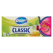 Ooops! Classic Zöld tea papír zsebkendő 3 rétegű 90 db