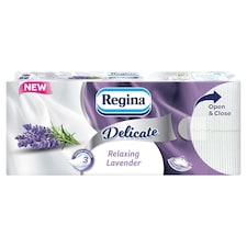 Regina Delicate Relaxing Lavender papír zsebkendő 3 rétegű 90 db