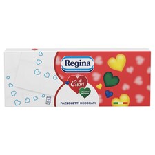 Regina di Cuori papír zsebkendő 4 rétegű 10 x 9 db