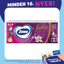 Zewa Softis Aromathera illatosított papír zsebkendő 4 rétegű 10 x 9 db