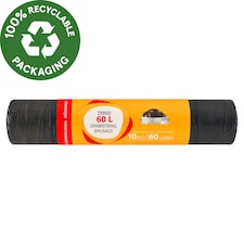 szemeteszsák zárószalaggal 60 l 10 db