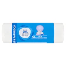 toalett és fürdőszoba szemeteszsák 20 l 30 db