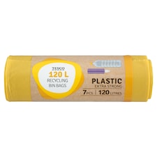 Recycling Extra Strong szemeteszsák sárga 120 l 7 db