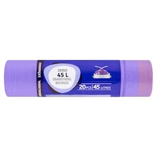 illatmentes szemeteszsák zárószalaggal 45 l 20 db
