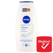 NIVEA Creme Soft & Almond Oil krémtusfürdő XXL 750 ml
