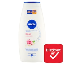 NIVEA Rose & Almond Oil krémtusfürdő XXL 750 ml