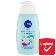 NIVEA Kids Magic Apple Scent 3in1 tusfürdő, sampon és balzsam fiúknak 500 ml