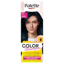 Palette Color Shampoo kímélő tartós hajszínező 1-1 Kékesfekete