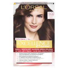 ĽOréal Paris Excellence 5 .02 Irizáló világosbarna, 72 ml + 48 ml + 12 ml + 60 ml