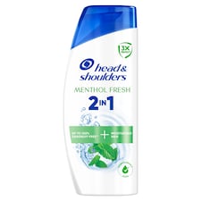 Head & Shoulders Menthol Fresh 2az1-ben Korpásodás Elleni Sampon és Balzsam, 625 ml Korpamentes haj