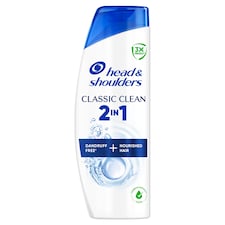 Head & Shoulders Classic Clean 2az1-ben Korpásodás Elleni Sampon és Balzsam, 250 ml Korpamentes haj