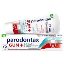 Parodontax Gum + Breath & Sensitivity Whitening fluoridos fogkrém 75 ml