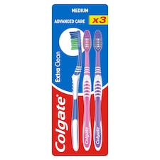 Colgate Extra Clean közepes fogkefe 3 db