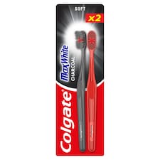 Colgate Max White Charcoal lágy fogkefe 2 db