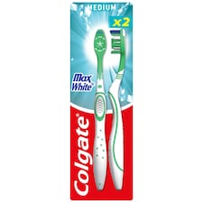 Colgate Max White közepes fogkefe 2 db