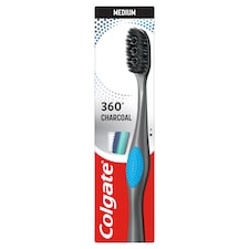 Colgate 360 Charcoal közepes fogkefe 1 db