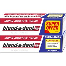 Blend-a-dent Complete Original Műfogsorragasztó Krém, 2x47 g