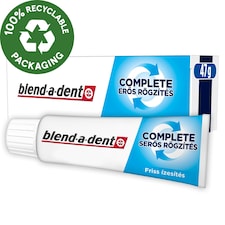 Blend-a-dent Plus Food Barrier Fresh Műfogsorrögzítő Krém Teljes és Részleges Műfogsorhoz, 47 ml