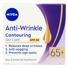NIVEA Anti-Wrinkle Contouring nappali arckrém 65+ SPF 30 50 ml