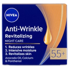 NIVEA Anti-Wrinkle Revitalizing éjszakai arckrém 55+ 50 ml