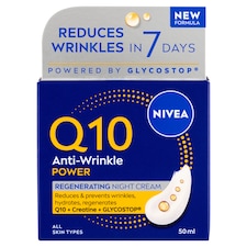 NIVEA Q10 Power ránctalanító éjszakai arckrém minden bőrtípusra 50 ml