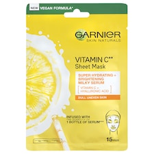 Garnier Skin Naturals Ragyogást adó fátyolmaszk C-vitaminnal, 28 g