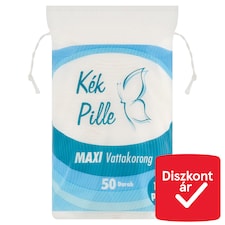 Kék Pille Maxi sminkeltávolító vattakorong 50 db
