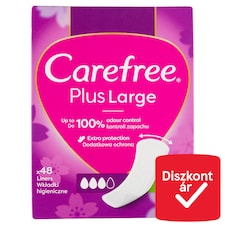 Carefree Plus Large tisztasági betét aloe vera illattal 48 db