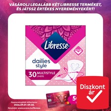 Libresse Dailies Style Multistyle tisztasági betét 30 db