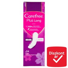 Carefree Plus Long tisztasági betét illatanyagmentes 24 db