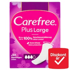 Carefree Plus Large illatanyagmentes tisztasági betét 48 db