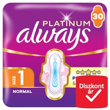 Always Platinum Egészségügyi Betét Normal (1-es méret), 30 db Betét