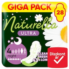Naturella Ultra Szárnyas Betét, Night (4-es méret) Méret, 28 db