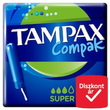 Tampax Compak Super Applikátoros Tampon, 16 db