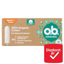 o.b. Organic Super Tampon 16 db
