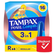 Tampax Pearl Compak Regular Applikátoros Tampon, 16 db