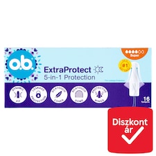 o.b. ExtraProtect Super tampon 16 db