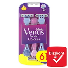 Gillette Venus Comfort Colours Eldobható Borotva, 6 Db/Csomag