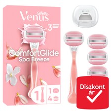 Gillette Venus ComfortGlide Női Borotva Spa Breeze, 4 Borotvabetét