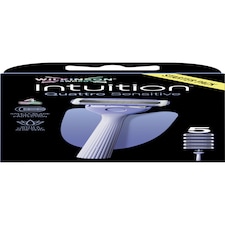 Wilkinson Sword Intuition Quattro Sensitive markolat és cserélhető fej 4 pengés 5 db
