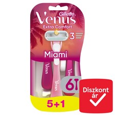 Venus Extra Comfort Miami Eldobható Borotva, db 6