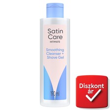 Satin Care Intim Szőrzethez és Bőrterülethez, Bőrsimító Tisztítógél + Borotvazselé, 190ml