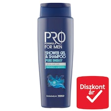 Pro Formula For Men Pure Energy tusfürdő & sampon 400 ml