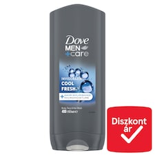Dove Men+Care Invigorating Cool Fresh tusfürdő testre, arcra, hajra 400 ml