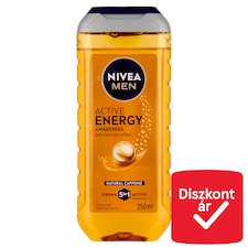 NIVEA MEN Active Energy tusfürdő testre, arcra, hajra 250 ml