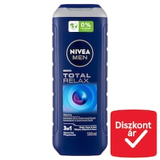 NIVEA MEN Total Relax 3 az 1-ben tusfürdő testre, arcra, hajra 500 ml