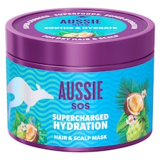 Aussie SOS Supercharged Hydration Haj- és Fejbőrmaszk 500ml Száraz Hajra-Fejbőrre